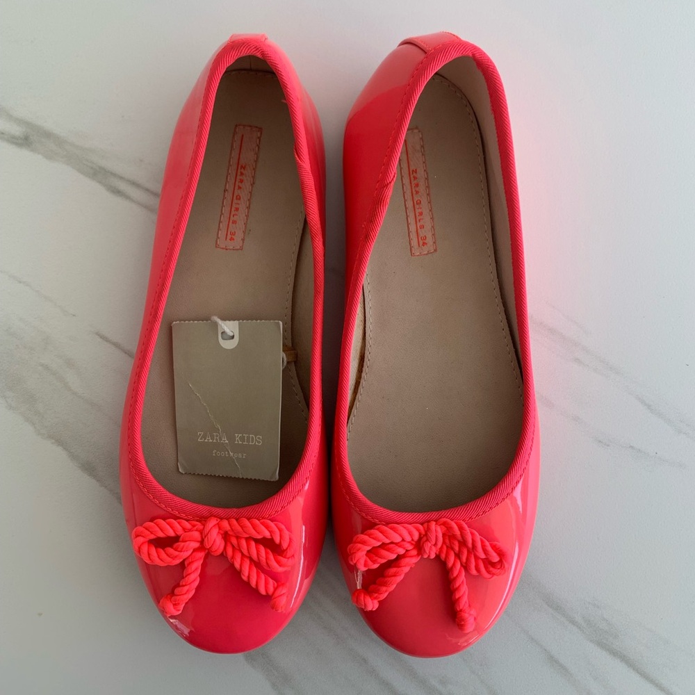 Zara Kids Pink Dress Shoes